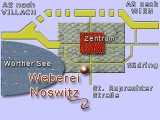 Teppichweberei Noswitz - Anreiseskizze